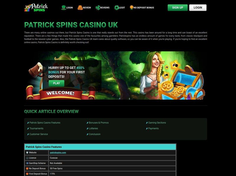 Introduction to patrickspins login